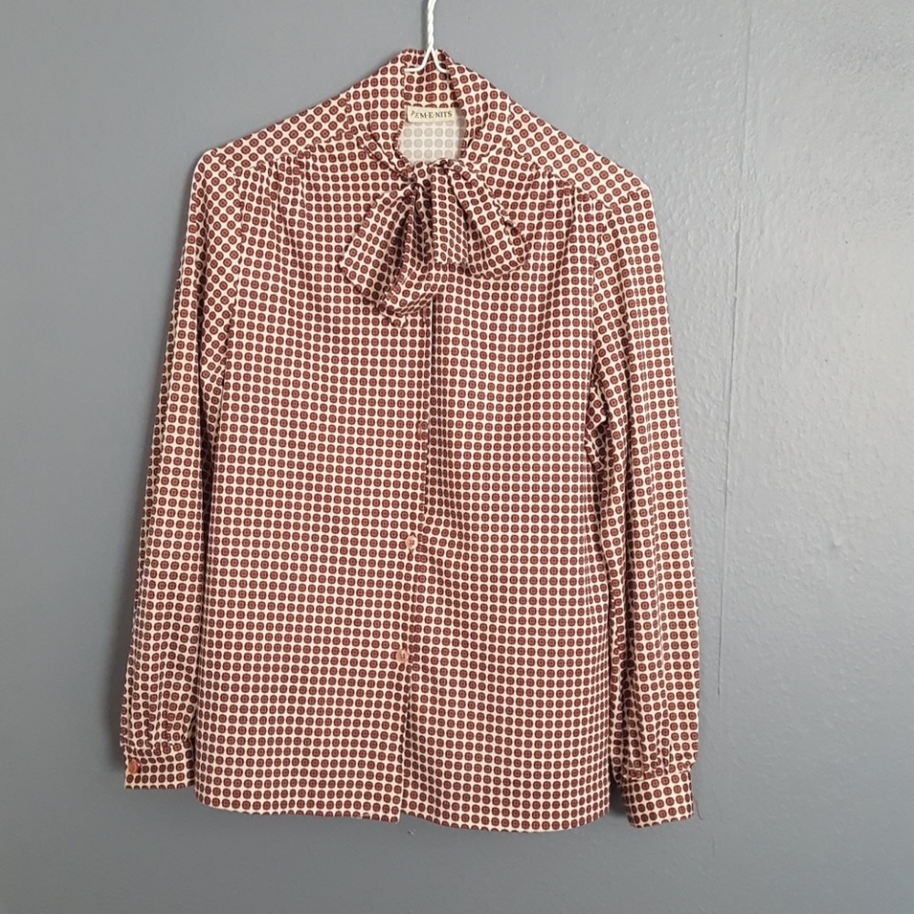 Vintage Necktie Blouse